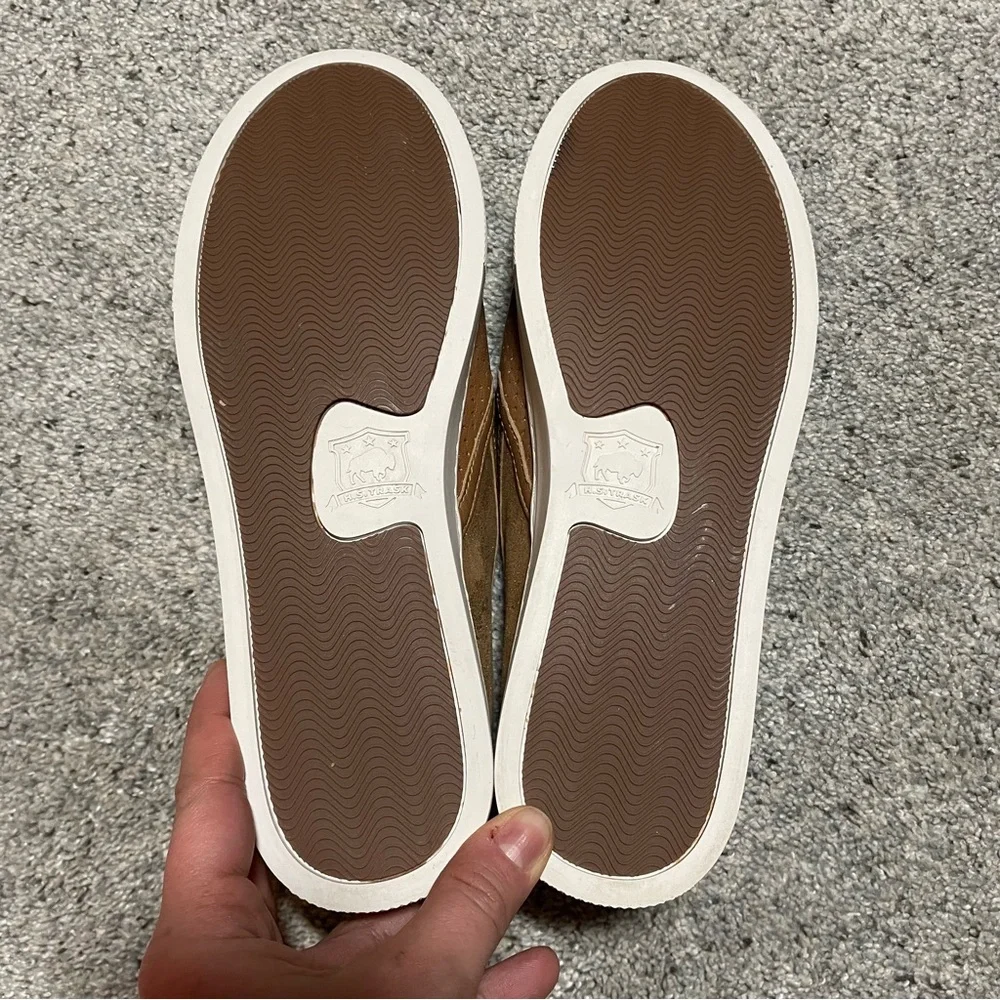 Trask Lillian Slip-On Leather Flat/Sneaker w/ Metallic Accents - Womens 7 - Picture 16 of 16